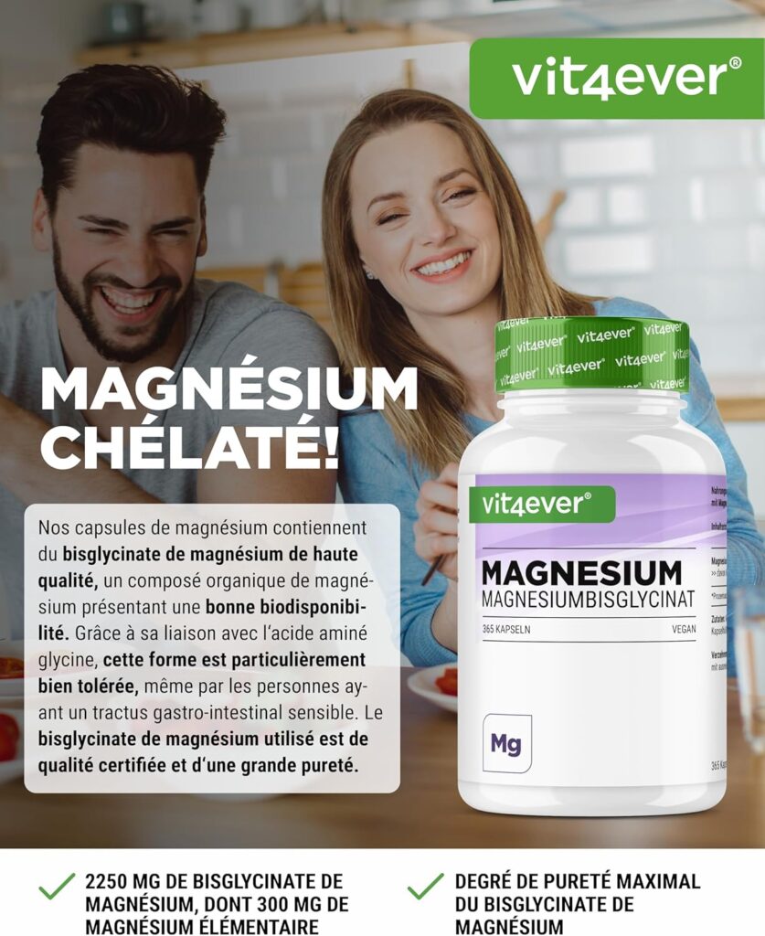 Le magnésium contribue à une fonction musculaire normale et au fonctionnement normal du système nerveux.